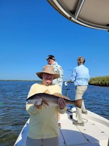 Redfish, 21-inch catch in Homosassa, Florida