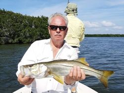 Snook fish caught by fisherman in Homosassa