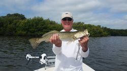 Spotted Weakfish caught in Homosassa during fishing.