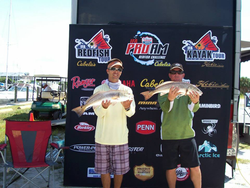 Two fishers with their catch of the day in Homosassa