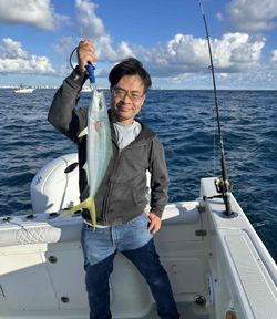 Angler enjoying a fishing tour in Miami