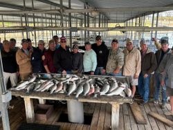 Group of 15 people enjoying a day of fishing in OK