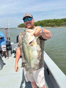 Largemouth bass caught while fishing in OK