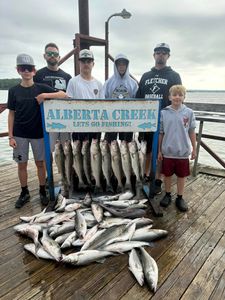 6 people enjoying a fishing trip in Kingston