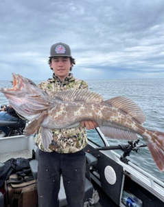 Fishing a huge lingcod in OR