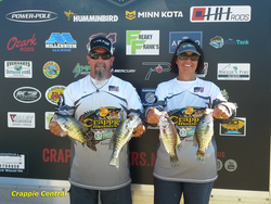 4 crappie fish caught while fishing in MO
