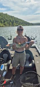 Person fishing in Pittsburgh