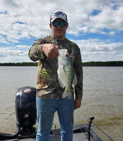 White crappie fish caught while fishing in Pittsburgh