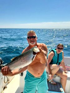 Rainbow trout caught while fishing in WI