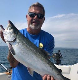 Rainbow trout fishing catch in WI
