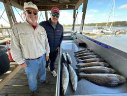 Redfish and Spotted Weakfish caught in GA while fishing