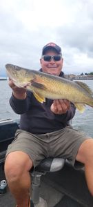 Angler fishing in Ludington