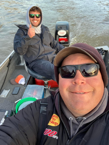 Two anglers fishing in MI