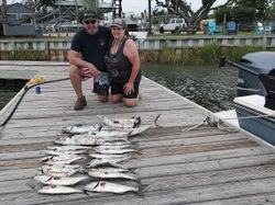 Two people fishing in North Carolina