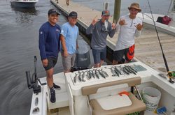 Four people fishing in North Carolina