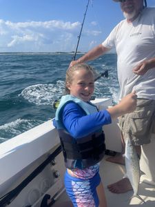 One Spanish Mackerel fish caught while fishing in Hampstead