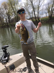 A person fishing at Hummels Wharf