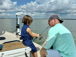 Two people fishing in Matagorda