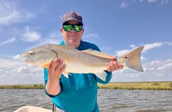 A single redfish caught while fishing in TX.