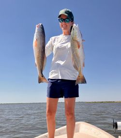 2 redfish caught while fishing in TX