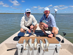 Five beautiful speckled trout from Matagorda Bay!