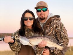 Spotted Weakfish, 23 inches, fishing in NC