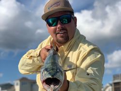 A person fishing in North Carolina