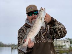 A person fishing in North Carolina