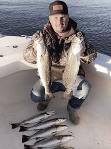 Four spotted weakfish caught at Cedar Point