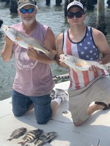 Two anglers fishing in North Carolina