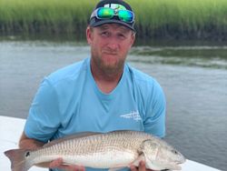 Redfish caught by angler at Cedar Point