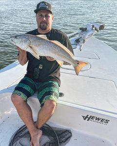 Redfish caught by angler at Cedar Point