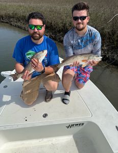Two redfish caught fishing in NC