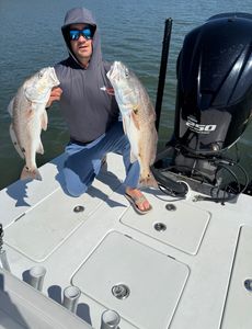 2 redfish, fishing in NC