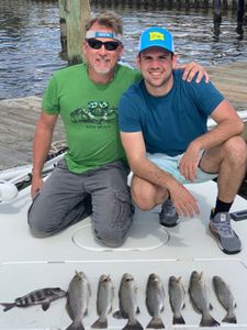 7 sheepshead fish caught at Cedar Point