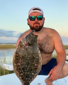 Southern Flounder fish caught in Cedar Point