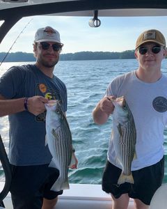 Two striped bass caught in Cumming