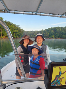 Three people fishing in GA