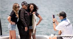 Striped bass caught in GA while fishing