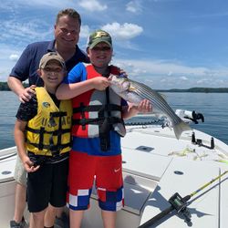 A striped bass caught in Cumming, Georgia