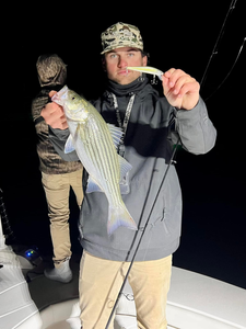 Striped bass caught while fishing in Cumming