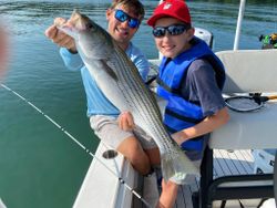 Striped bass caught fishing in GA