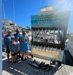 Group of 6 people fishing in Destin