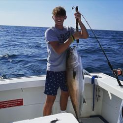 Photograph of a 28-inch Greater Amberjack caught fishing in FL