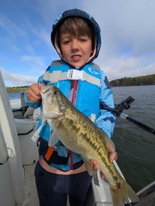 Guadalupe Bass, 19 inch fish caught while fishing in GA