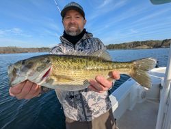 Spotted bass caught while fishing in GA