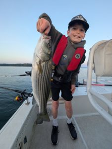 Striped bass caught while fishing in GA
