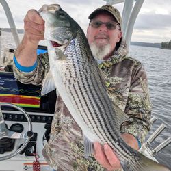 Striped bass caught while fishing in Gainesville