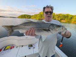 Striped bass caught while fishing in Gainesville