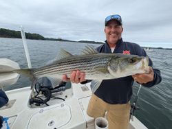 Striped bass caught while fishing in GA